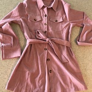 NWOT mauve corduroy dress! Super cute